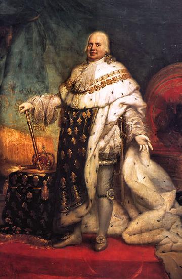 Pierre-Narcisse Guerin Portrait of Louis XVIII of France oil painting image